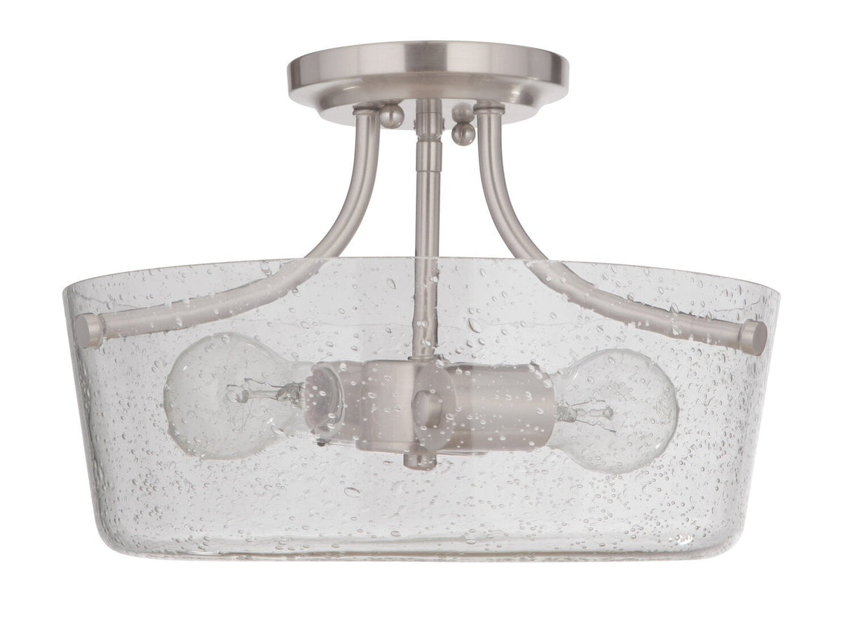 Craftmade 50252-BNK brushed polished nickel semi flush