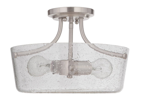 Craftmade 50252-BNK brushed polished nickel semi flush