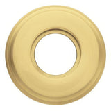 Baldwin 5028060IDM satin brass and brown rosette