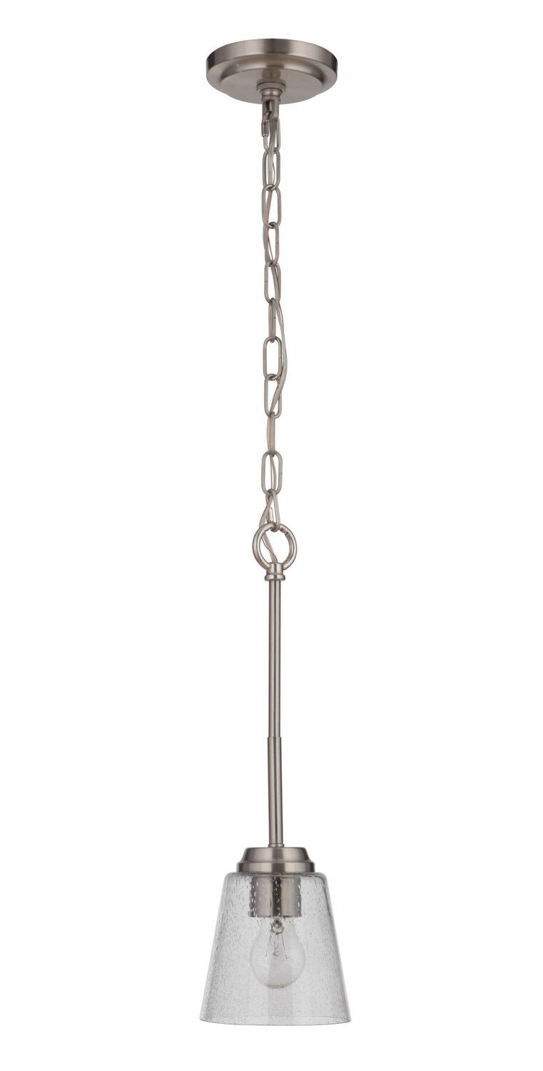 Craftmade 50291-BNK brushed polished nickel mini pendant