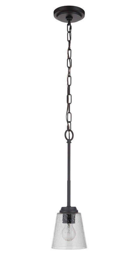 Craftmade 50291-FB flat black mini pendant