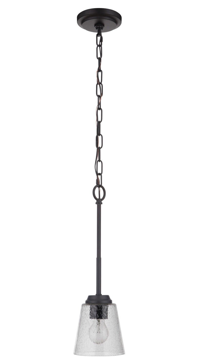Craftmade 50291-FB flat black mini pendant