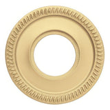 Baldwin 5035060 satin brass and brown rosette