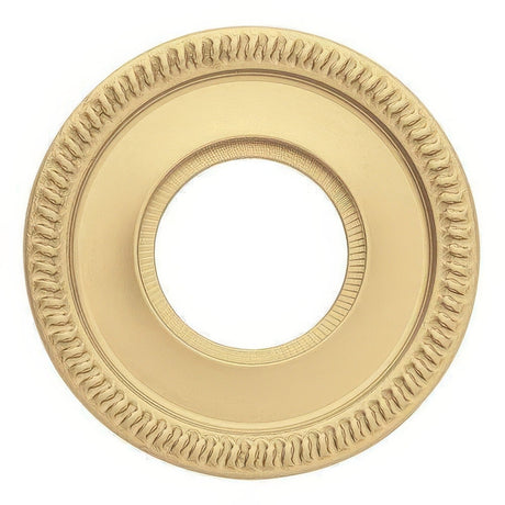Baldwin 5035060FD satin brass and brown rosette