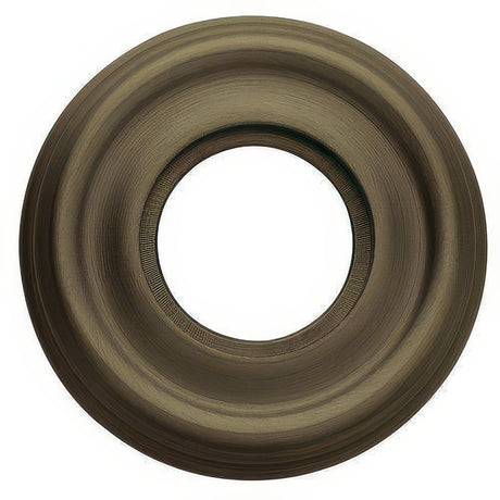 Baldwin 5038050 satin brass and black rosette