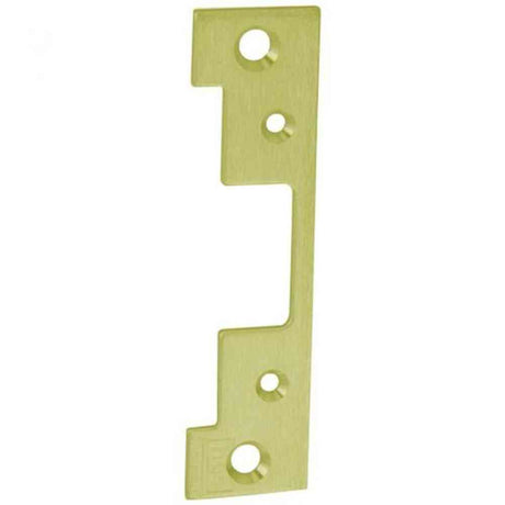 HES 504-605 bright polished brass electric strike faceplate