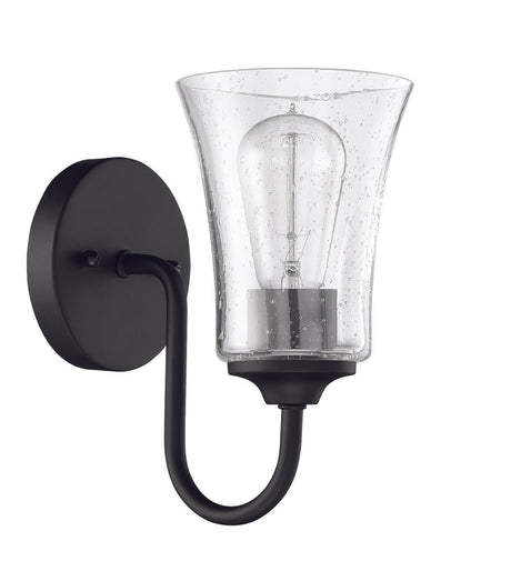 Craftmade 50401-FB flat black wall sconce