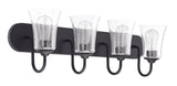 Craftmade 50404-FB flat black vanity
