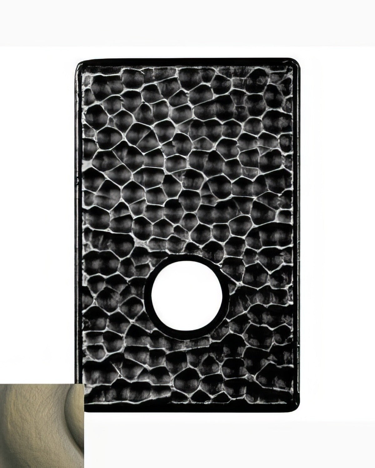 Baldwin 5042050 satin brass and black rosette