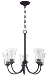 Craftmade 50425-FB flat black chandelier