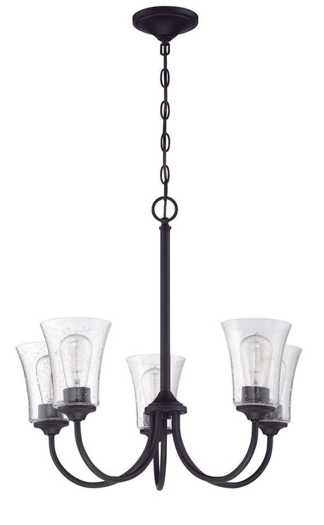 Craftmade 50425-FB flat black chandelier