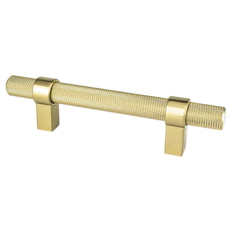 Berenson 5049-4MDB-P modern brushed gold square cabinet pull