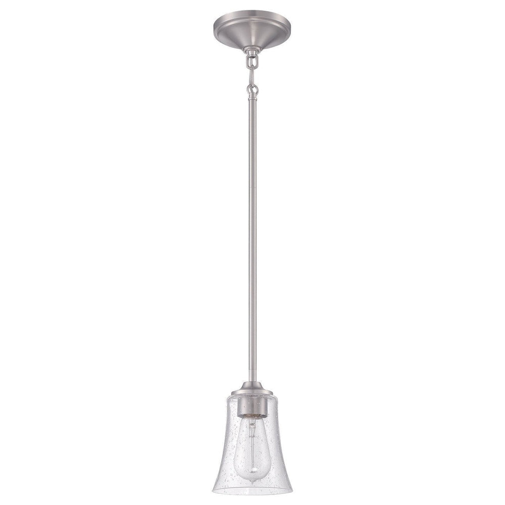 Craftmade 50491-BNK brushed polished nickel mini pendant