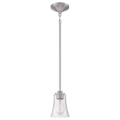 Craftmade 50491-BNK brushed polished nickel mini pendant