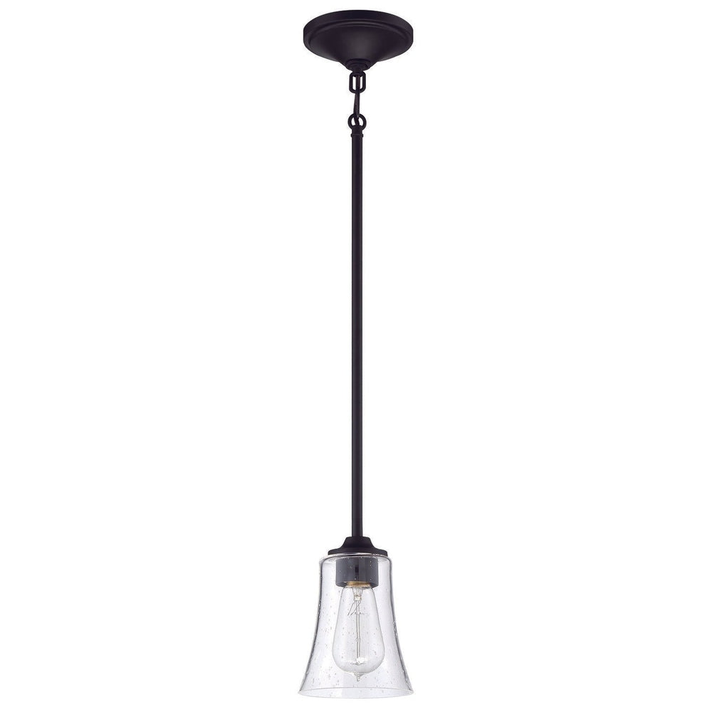 Craftmade 50491-FB flat black mini pendant