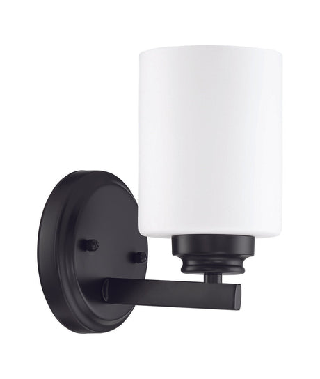 Craftmade 50501-FB-WG flat black wall sconce