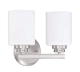 Craftmade 50502-BNK-WG brushed polished nickel vanity