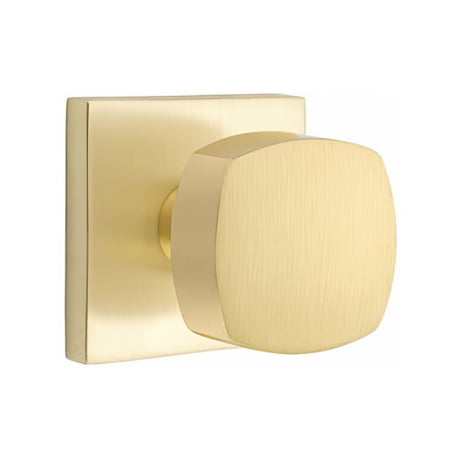 Emtek 5050FRKUS4 satin brass dummy door knob