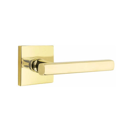 Emtek 5050FRLUS3NL unlacquered brass dummy door lever