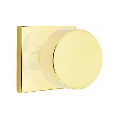 Emtek 5050ROUUS3NL unlacquered brass dummy door knob