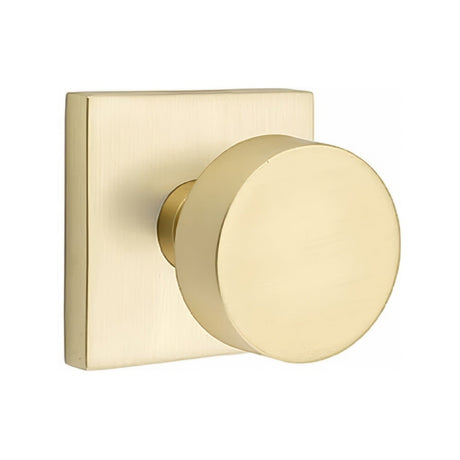 Emtek 5050ROUUS4 satin brass dummy door knob