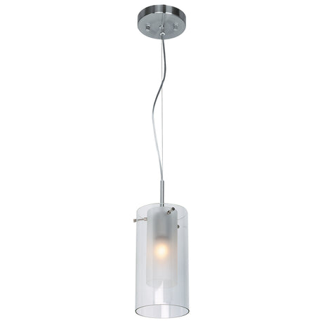 Access Lighting 50514-BS/FRC ProteusÂ pendant light in satin stainless, front view