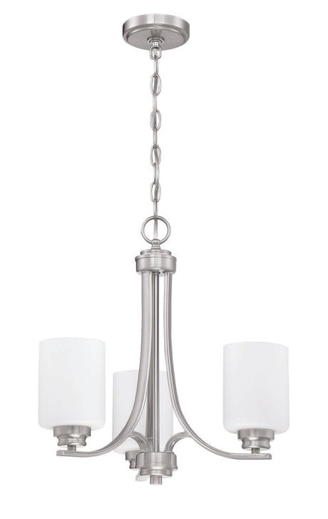 Craftmade 50523-BNK-WG brushed polished nickel chandelier