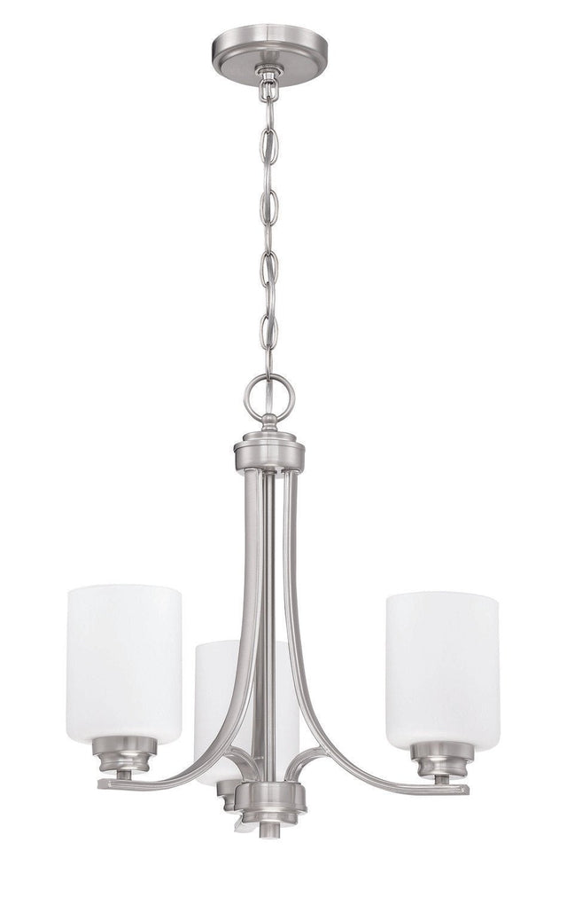 Craftmade 50523-BNK-WG brushed polished nickel chandelier