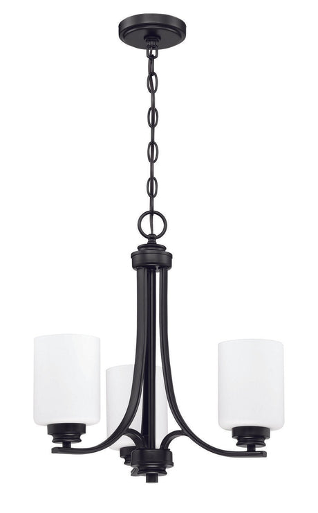 Craftmade 50523-FB-WG flat black chandelier