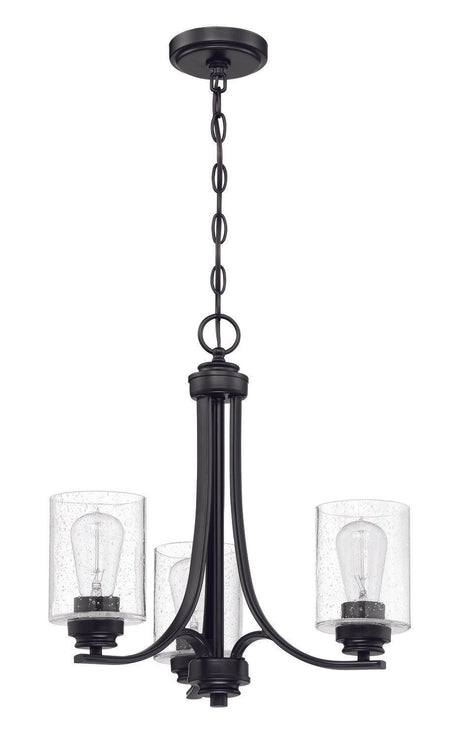Craftmade 50523-FB flat black chandelier
