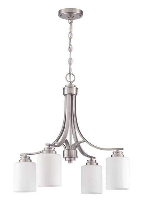 Craftmade 50524-BNK-WG brushed polished nickel chandelier