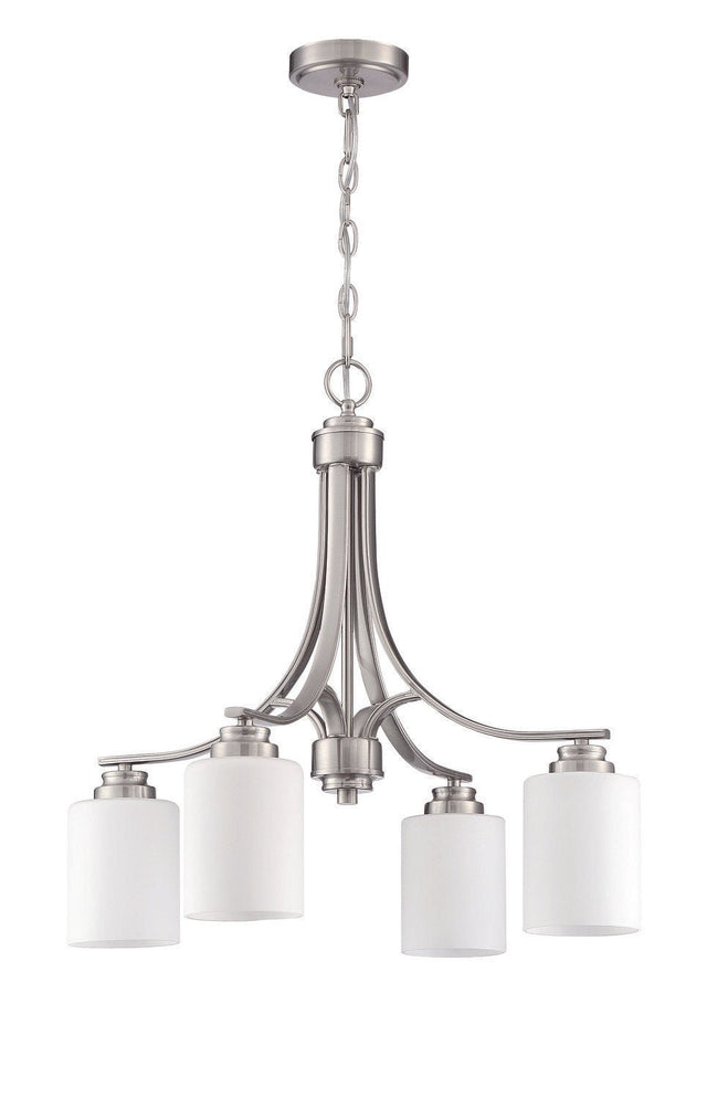 Craftmade 50524-BNK-WG brushed polished nickel chandelier