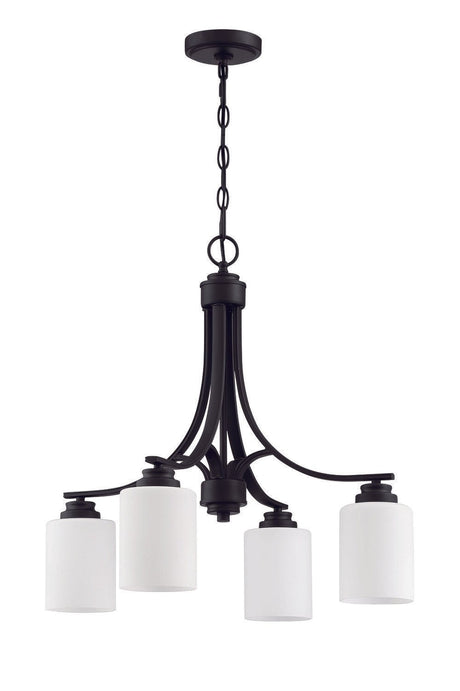 Craftmade 50524-FB-WG flat black chandelier