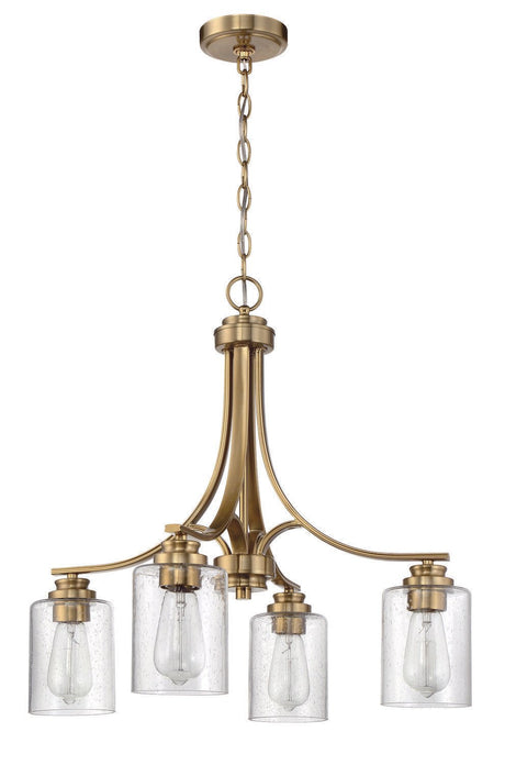 Craftmade 50524-SB satin brass chandelier