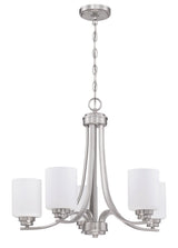 Craftmade 50525-BNK-WG brushed polished nickel chandelier