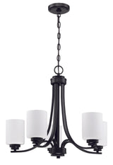 Craftmade 50525-FB-WG flat black chandelier