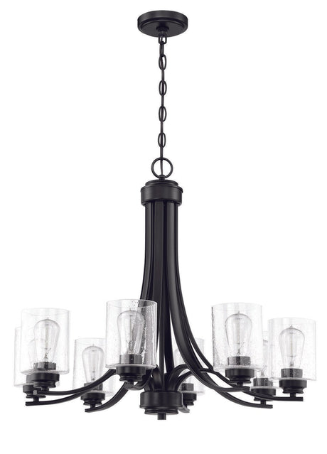 Craftmade 50528-FB flat black chandelier
