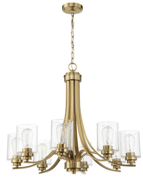 Craftmade 50528-SB satin brass chandelier