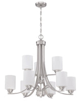 Craftmade 50529-BNK-WG brushed polished nickel chandelier
