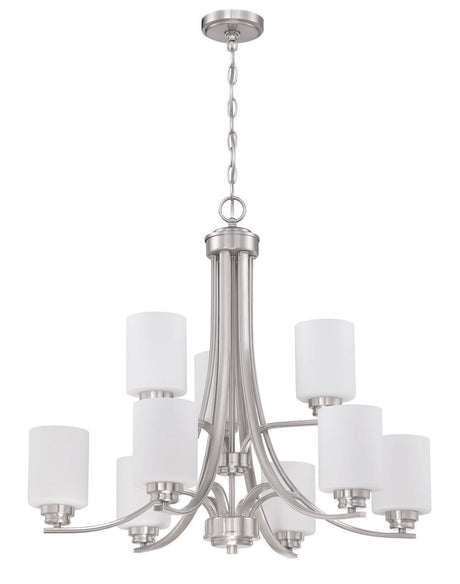 Craftmade 50529-BNK-WG brushed polished nickel chandelier