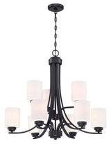 Craftmade 50529-FB-WG flat black chandelier