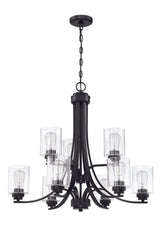 Craftmade 50529-FB flat black chandelier