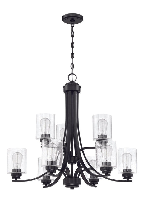 Craftmade 50529-FB flat black chandelier