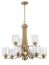 Craftmade 50529-SB satin brass chandelier