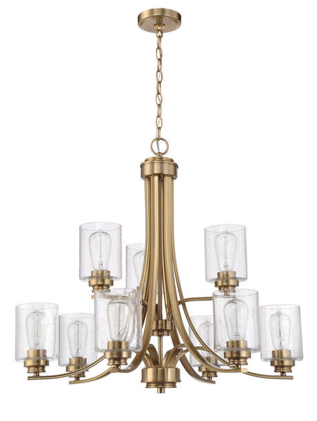 Craftmade 50529-SB satin brass chandelier