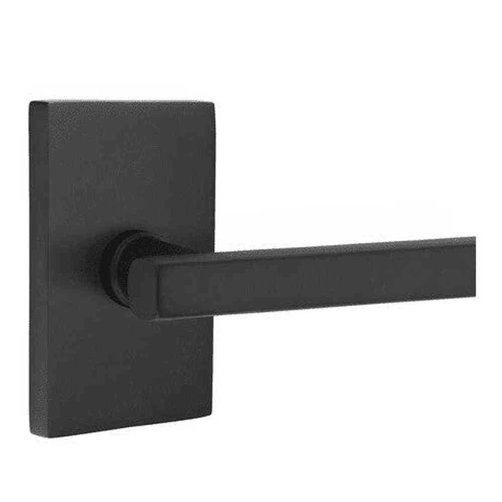 Emtek 5052FRLUS19 flat black dummy door lever