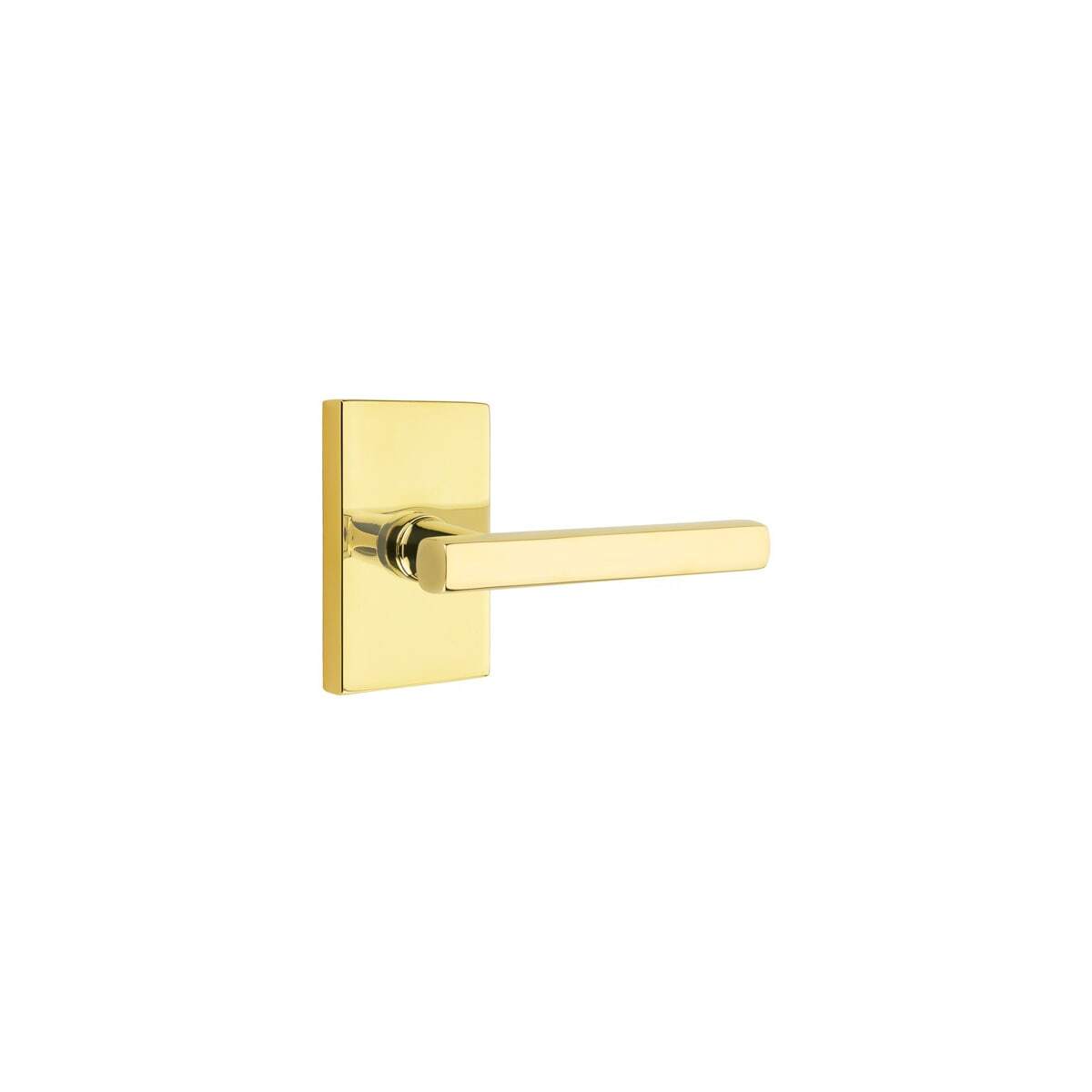 Emtek 5052FRLUS3NL unlacquered brass dummy door lever
