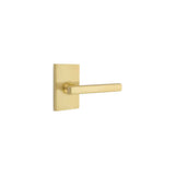 Emtek 5052FRLUS4 satin brass dummy door lever