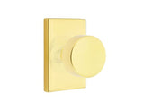 Emtek 5052ROUUS3NL unlacquered brass dummy door knob
