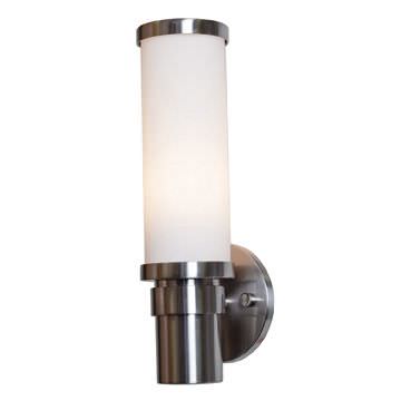 Access Lighting 50569-BS/OPL brushed steel / opal wall sconce